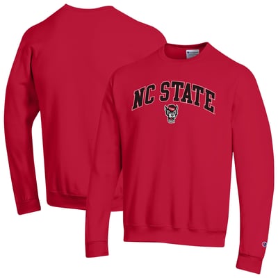  NC State Wolfpack Champion Arch Over Logo Pullover Sweatshirt - Red